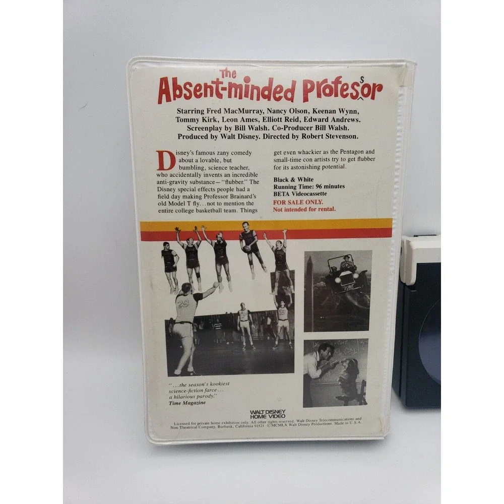 The Absent-Minded Professor Fred MacMurray Walt Disney Home Video BETA